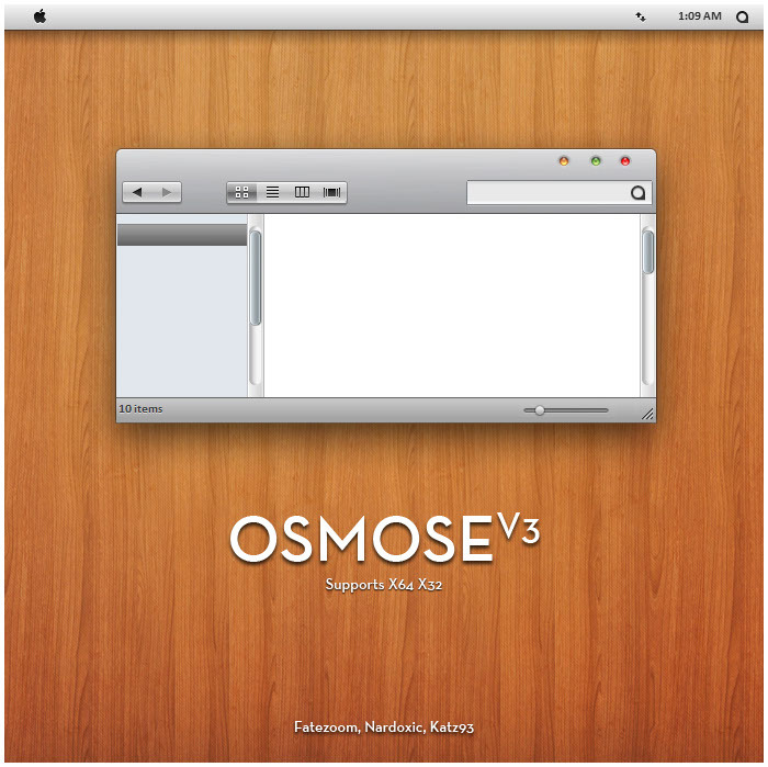 Win7主题：OSMOSE V3，一款苹果风格的主题