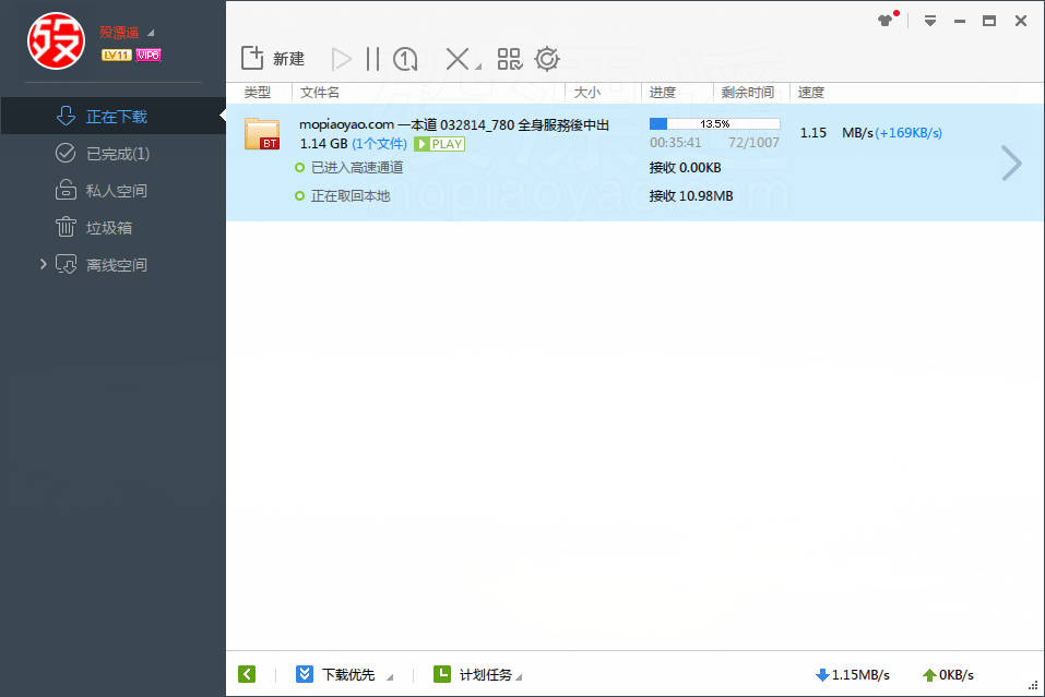 迅雷极速版 1.0.35.366 绿色精简版