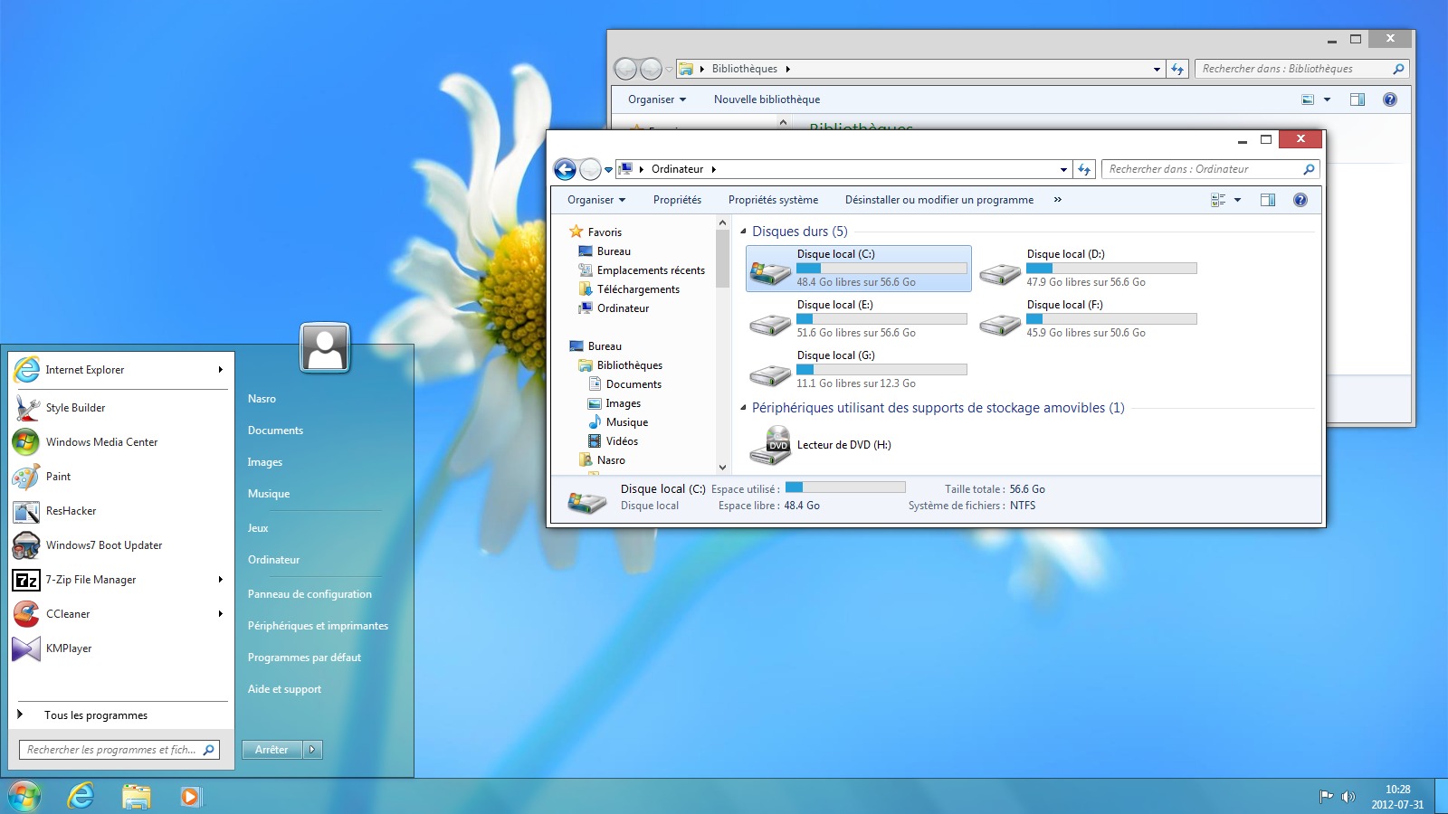 Win7主题：Win8 RTM for Win7  灰白的让我好无力