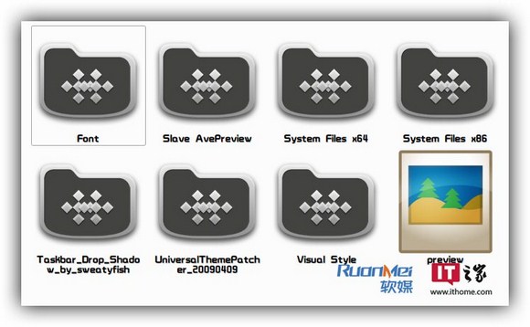 Win7主题：SLAVE 漂亮黝黑主题  —–  黑色主题+Token风格真是绝配