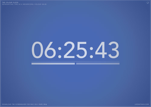 TheColourClock      数字时钟屏幕保护 支持多个操作系统，包括手机哦