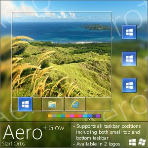 Win7开始按钮：Aero+    拥抱Win8将逝去的Aero